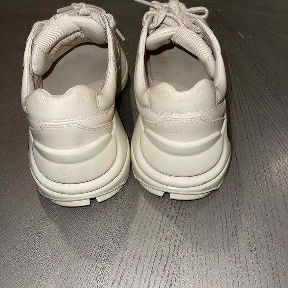 Gucci Women's Rhyton Cream Sneakers - Picture 5 of 6